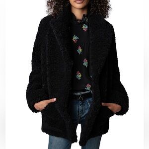 ZADIG & VOLTAIRE Fleur Soft Curly Coat, size S or 36. New with tags!